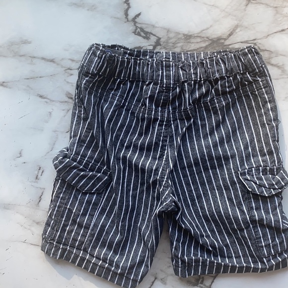 Little Boys Striped Cargo Shorte - Picture 2 of 2